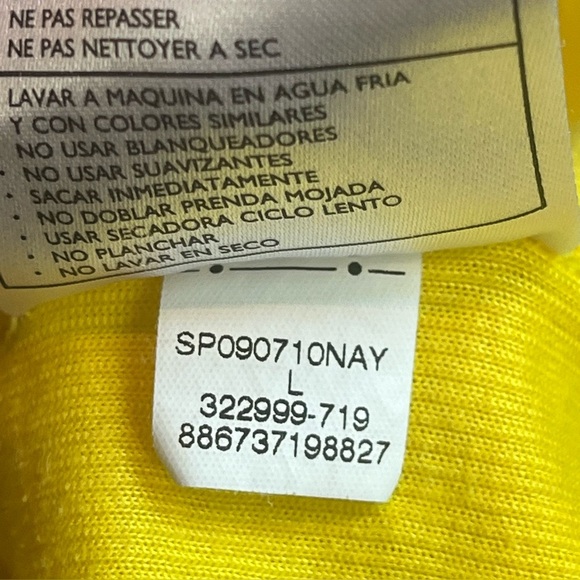 Nike Ribbed Tank Top 33 Yellow Green Sz L Cool Unique Athletic Track Gorpcore - Picture 11 of 14